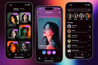 build dating app like tinder, hinge, pof, okcupid, bumble for android and ios