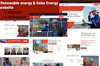 design wordpress renewable energy website clean solar installation website