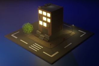 create 3d isometric models for you