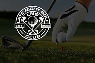 custom golf logo design elegant, modern and  vintage styles