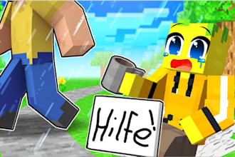 do an eye catching minecraft thumbnail