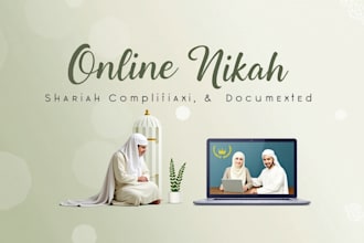 be your online nikah imam and provide authentic islamic certification