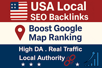 local SEO backlinks, USA citations, google maps ranking ,high da guest posts