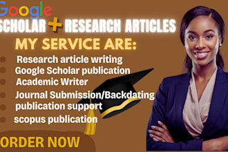 write, edit, backdate, and publish in a scopus or google scholar indexed journal