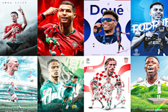 create sports posters, football posters