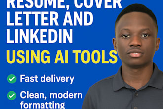 rewrite your resume, cover letter and linkedin using ai tools