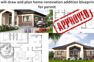 design home renovations, adu, garage conversion, deck plans for city permit