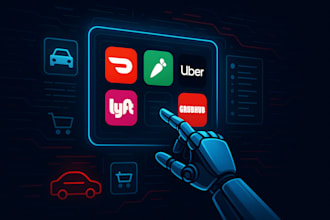 create doordash bot, instacart bot, uber bot, bot lyft, grabber bot, grubhub bot