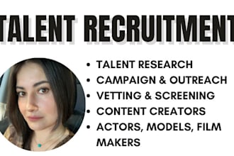 find and recruit ugc creators, actors, model for social media ad videos