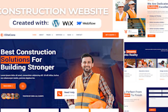 design construction website plumbing website contractor construction website