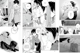 draw custom nsfw manga art, anime doujin, horror comic, anime manga 2d animation