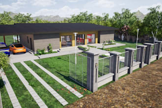 remodel single family apartment, site plan render, duplex interior, lounge space