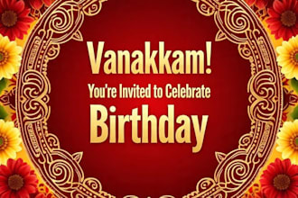 design invitation card for your birthday, wedding, party,any wishes
