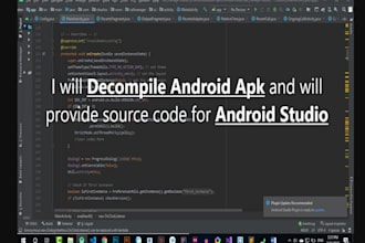 decompile android apk and give you source code data recovery and more