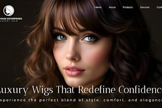 wix hair extension shopify store beauty salon hair care wig dropshipping store