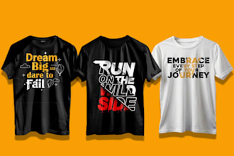 do modern typographic t shirt design for print