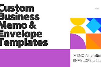 design printable business memorandum and envelope templates