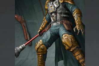 create your fantasy science fiction superhero character