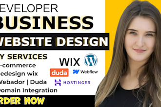 build or clone a modern hostinger duda webador wordpress business website design