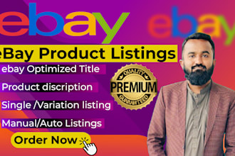 do ebay listing, ebay SEO listing, ebay lister