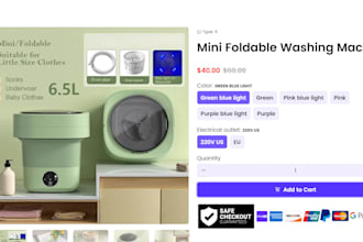 design fully SEO shopify product pages and product listing