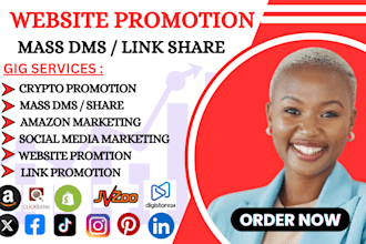 amazon website promotion shopify etsy ebay article or any app link promotion
