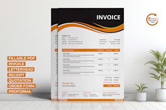 create invoice, fillable pdf, letterhead, receipt, quotation, intake, order form