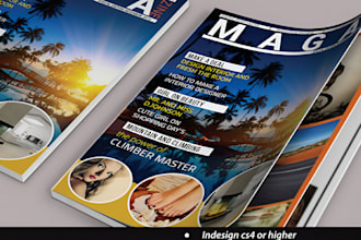 design stunning magazine layout, product catalog, brochure or fashion lookbook