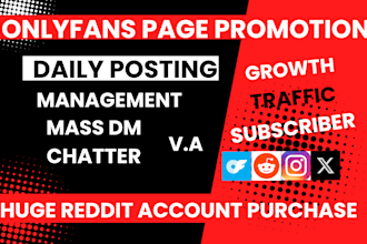 onlyfans page promotion fanvue marketing fansly chatter social media management