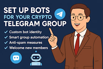be setup telegram bot for your crypto telegram group