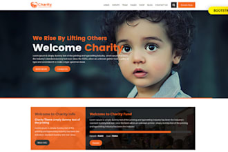 design a nonprofit wix website, wix landing page and donation for non profit org
