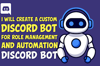 create a custom discord bot for role management and automation