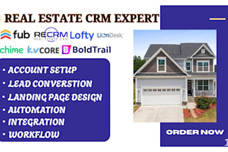 set up real estate crm lofty crm boldtrail kvcore chime follow up boss idx