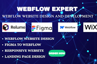 design and fix webflow website with rulume, figma to webflow design