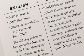 traduciré sus documentos, audios o videos con precisión de ingles a español