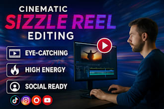 craft cinematic sizzle reels for ads or trailers to promote your brand