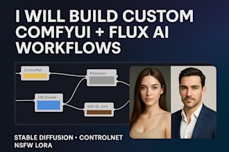 custom comfyui flux ai workflows for stable diffusion, controlnet  nsfw
