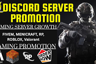 discord server promotion, gaming server promotion, discord growth, advertising