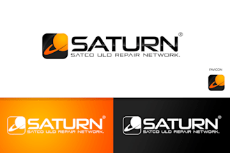 make an modern high quality saturn logo
