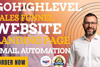 build gohighlevel sales funnel, website, automation and funnels expert