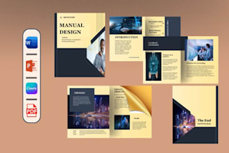 design instruction manual, user guide, booklet, catalogue, PDF design