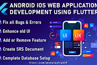 do flutter app development for android IOS web machine learning python
