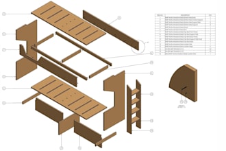 do a home decor 3d, 2d, cad, sketchup woodworking build plan or any woodworking