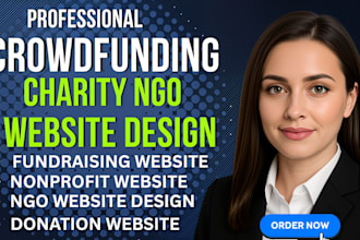 build charity website, donation website crowdfunding, nonprofit ngo website
