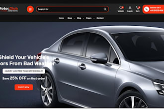 auto part shopify store spare parts repair car accessories auto parts website