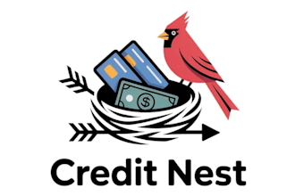 design modern awesome bird, nest logo