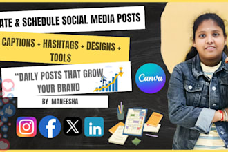 create and schedule engaging social media posts with your branded content