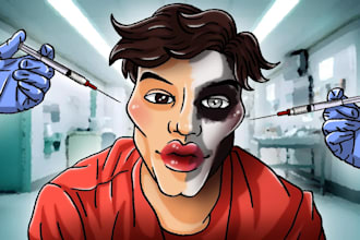 draw top notch illustrated and cartoon youtube thumbnail