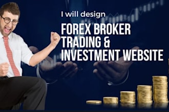 develop custom forex broker website, stock broker website