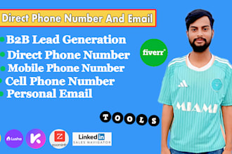 do b2b lead generation cell phone and linkedin leads